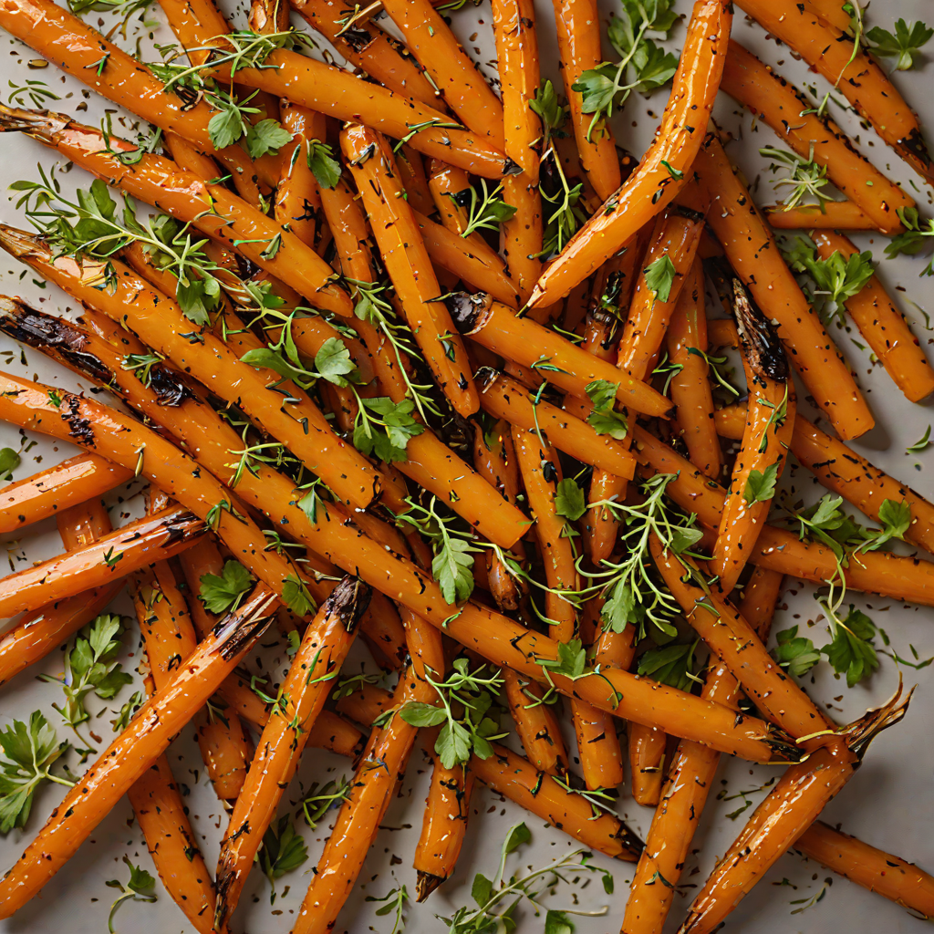 Hot Honey-Glazed Roasted Carrots with Thyme