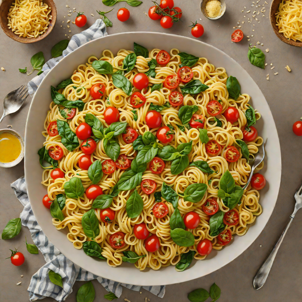 One-Pot Garlic Butter Pasta with Spinach and Cherry Tomatoes
