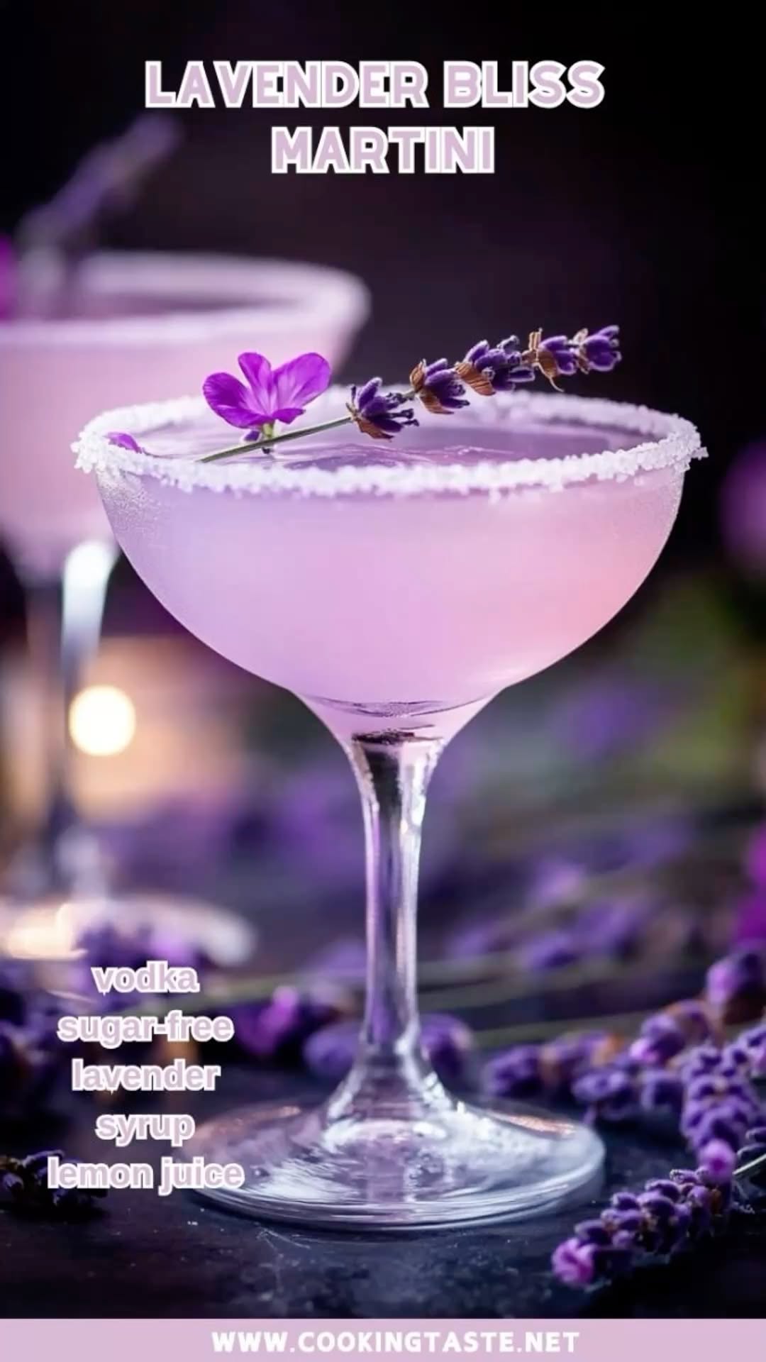 Lavender Vanilla Popular Martini