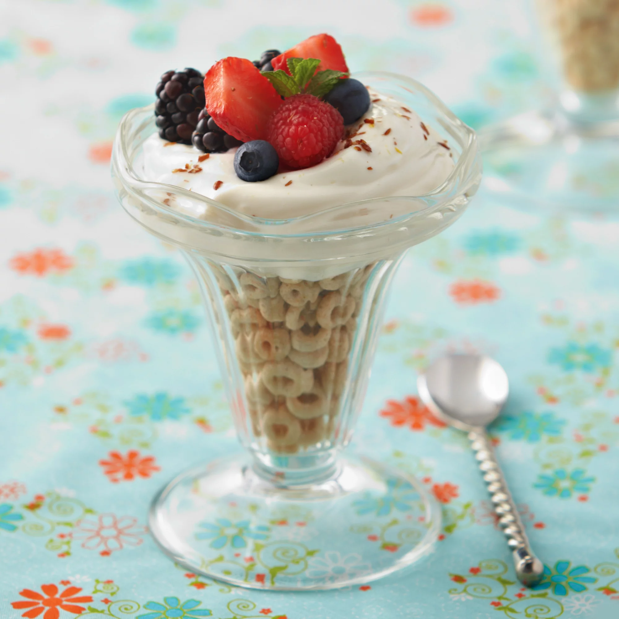 Band Name Breakfast Parfait with Berry 'Stage Lights'