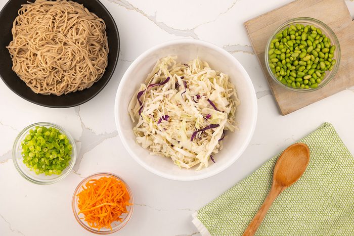Sesame-Ginger Soba Noodle Salad with Crunchy Vegetables