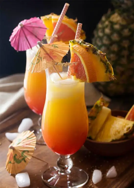Tropical Malibu Rum Punch