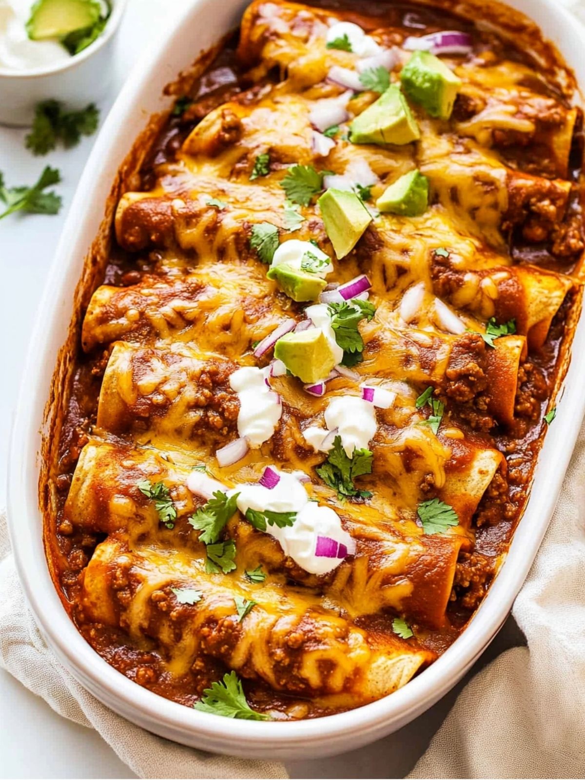 Enchiladas Salvadorenas with Ground Pork and Tomato Sauce