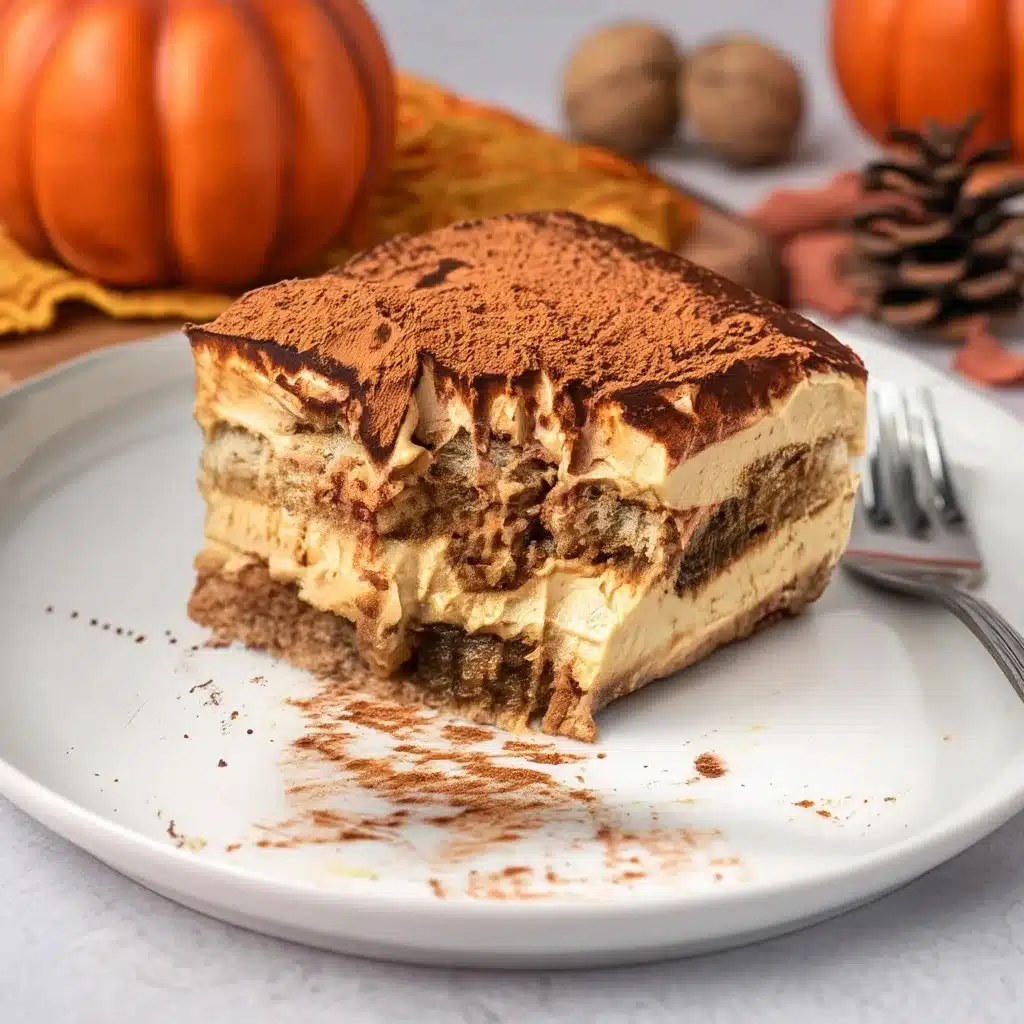 Pumpkin Spice Tiramisu with Mascarpone Cream