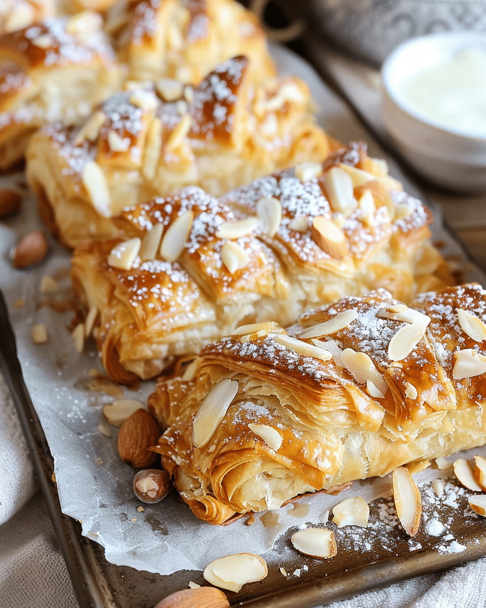 Easy Almond Croissant Puff Pastry Danishes