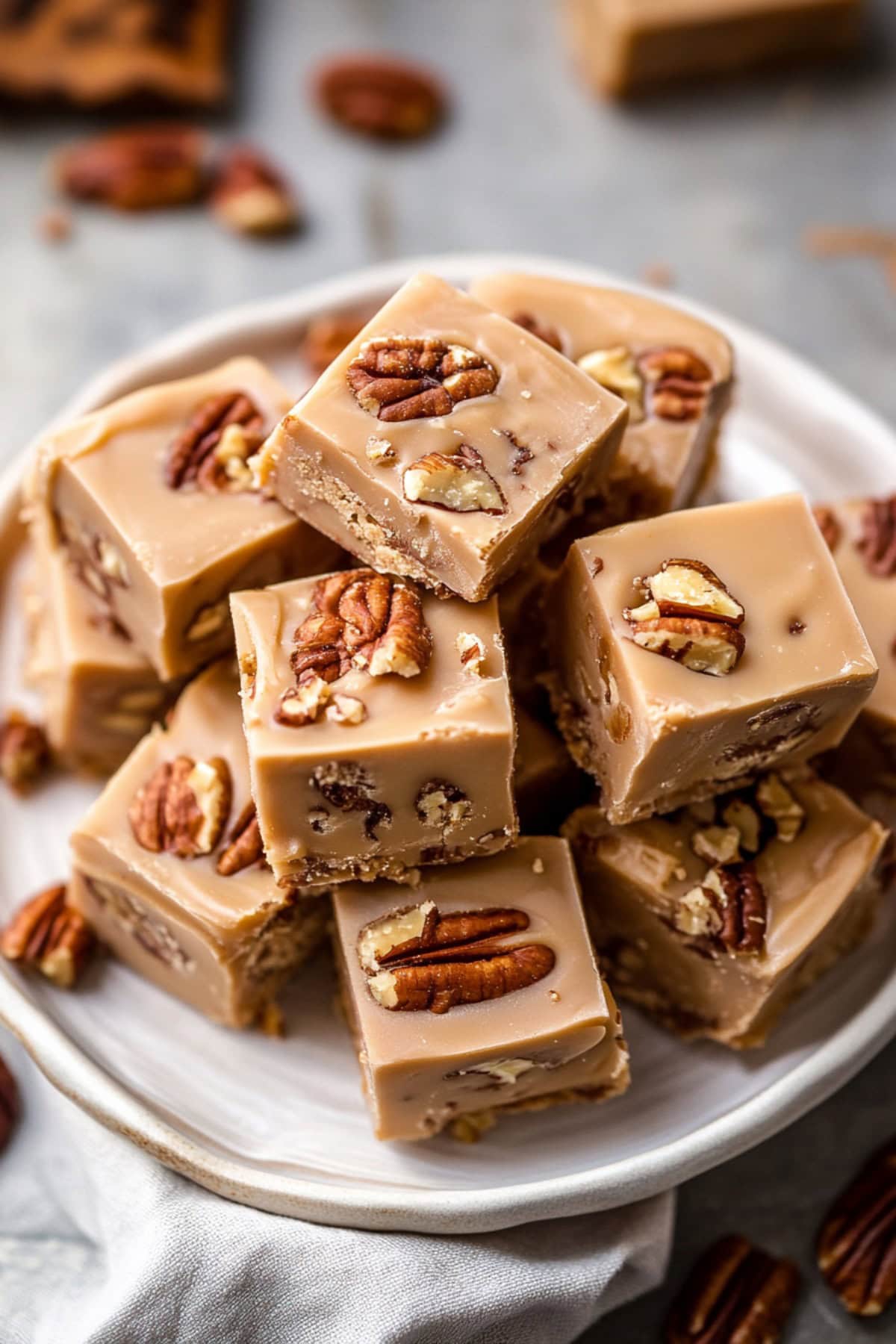 Homemade Classic Fudge with Toasted Pecans