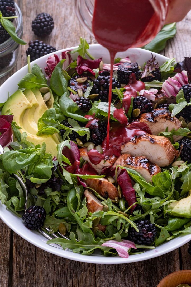 Blackberry Basil Vinaigrette Salad