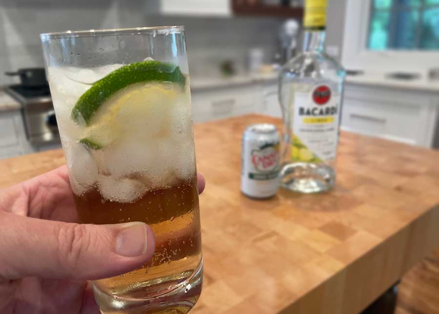 Rum Citrus Twist with Ginger Ale