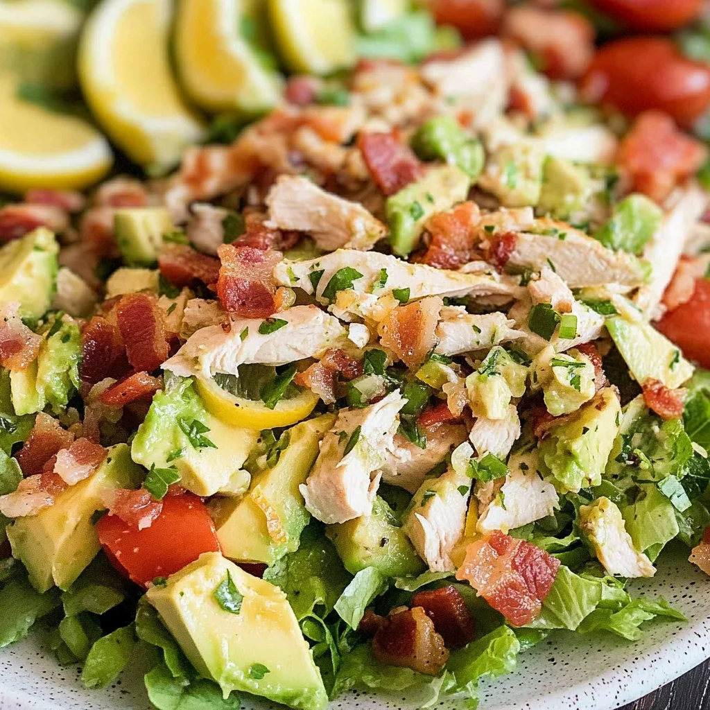 Spiced Keto Avocado and Bacon Salad with Lemon Dressing