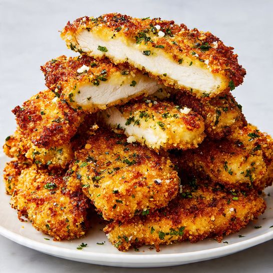 Air Fryer Parmesan-Crusted Chicken Tenders