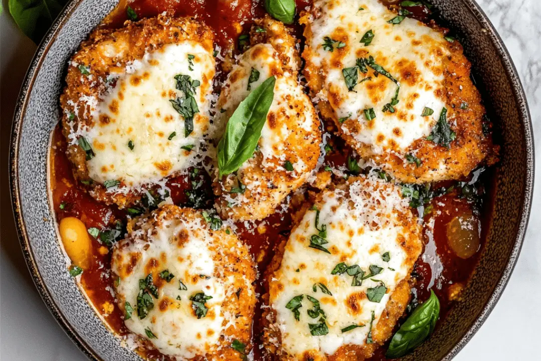 Stovetop Chicken Parmesan with Fresh Basil