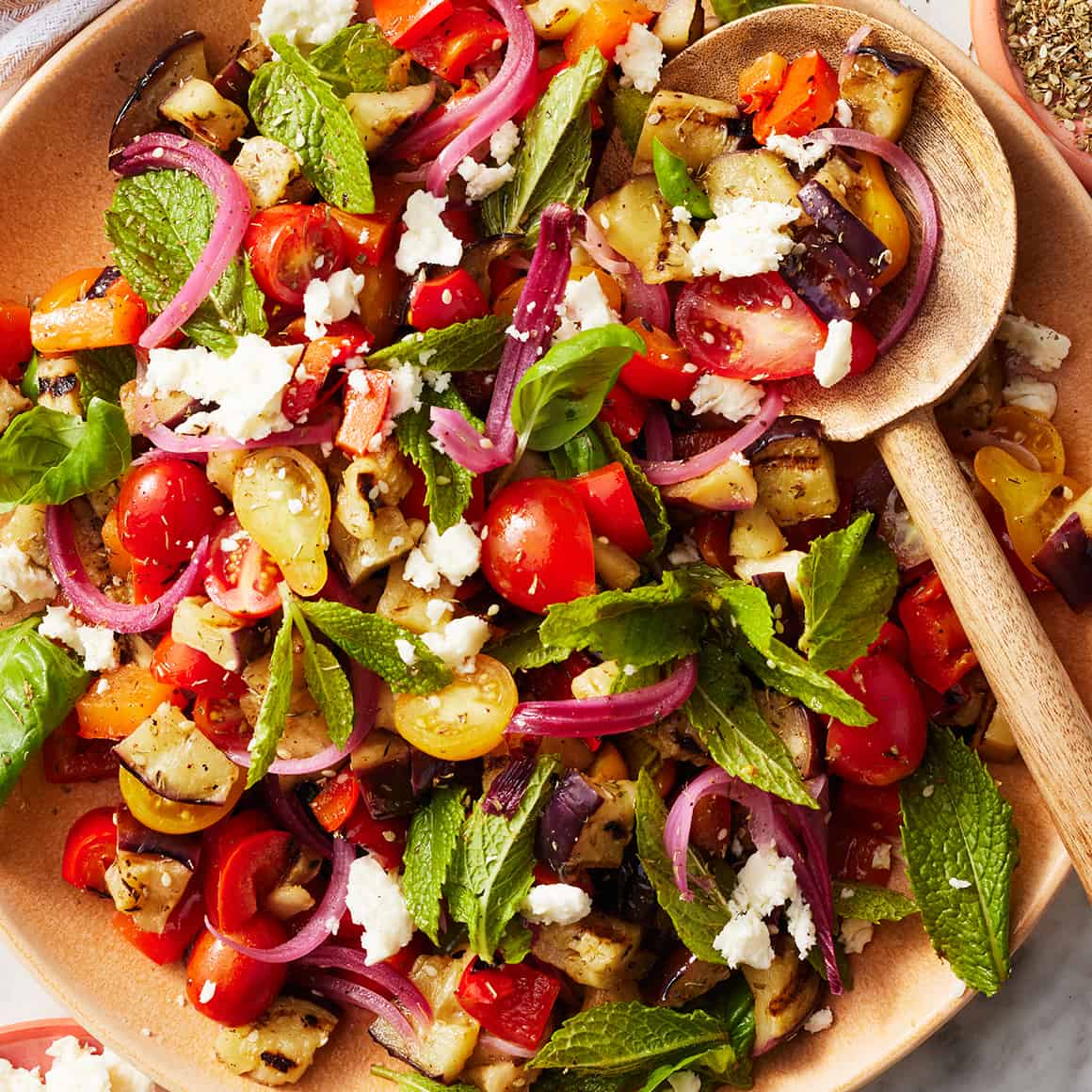 Crispy Danggit with Tomato and Eggplant Salad