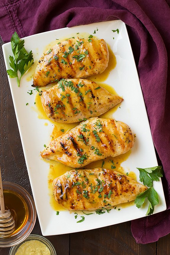 Grilled Bourbon-Glazed Chicken with Lexington Honey Mustard