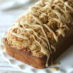 Brown Sugar Pumpkin Bread with Maple Glaze