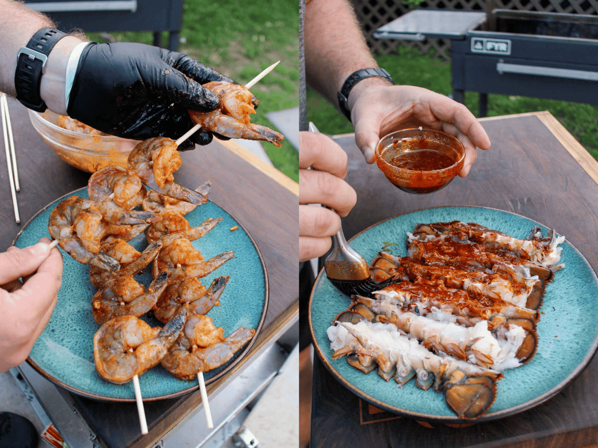 Wood-Fired Asian-Influenced Grilled Seafood Platter