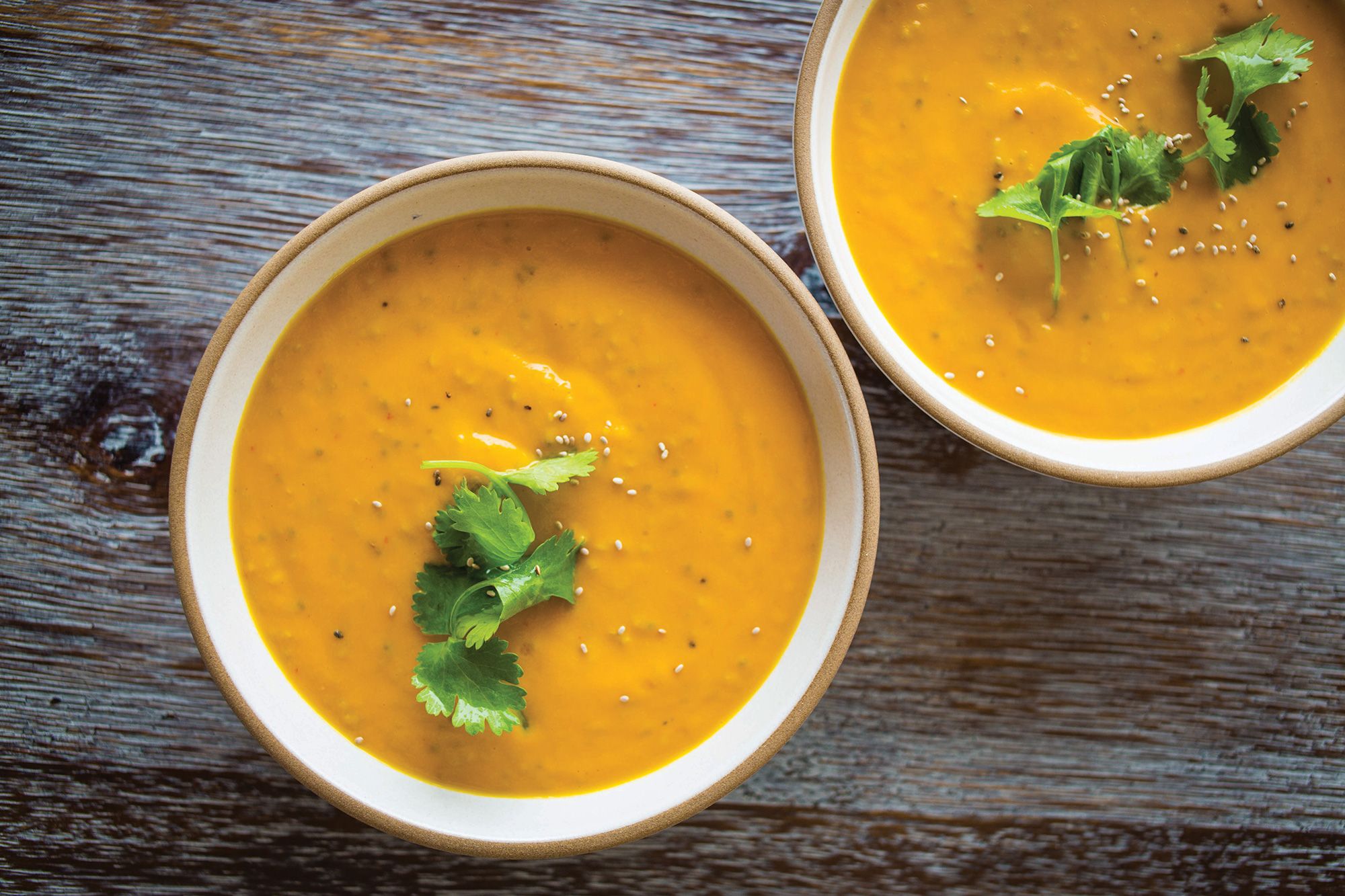 Coconut Ginger Carrot Soup with Turmeric