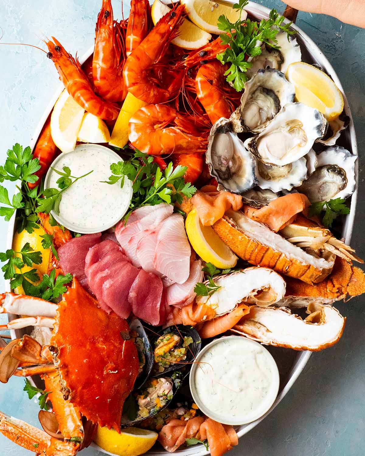 Wood-Fired Grilled Gulf Seafood Platter