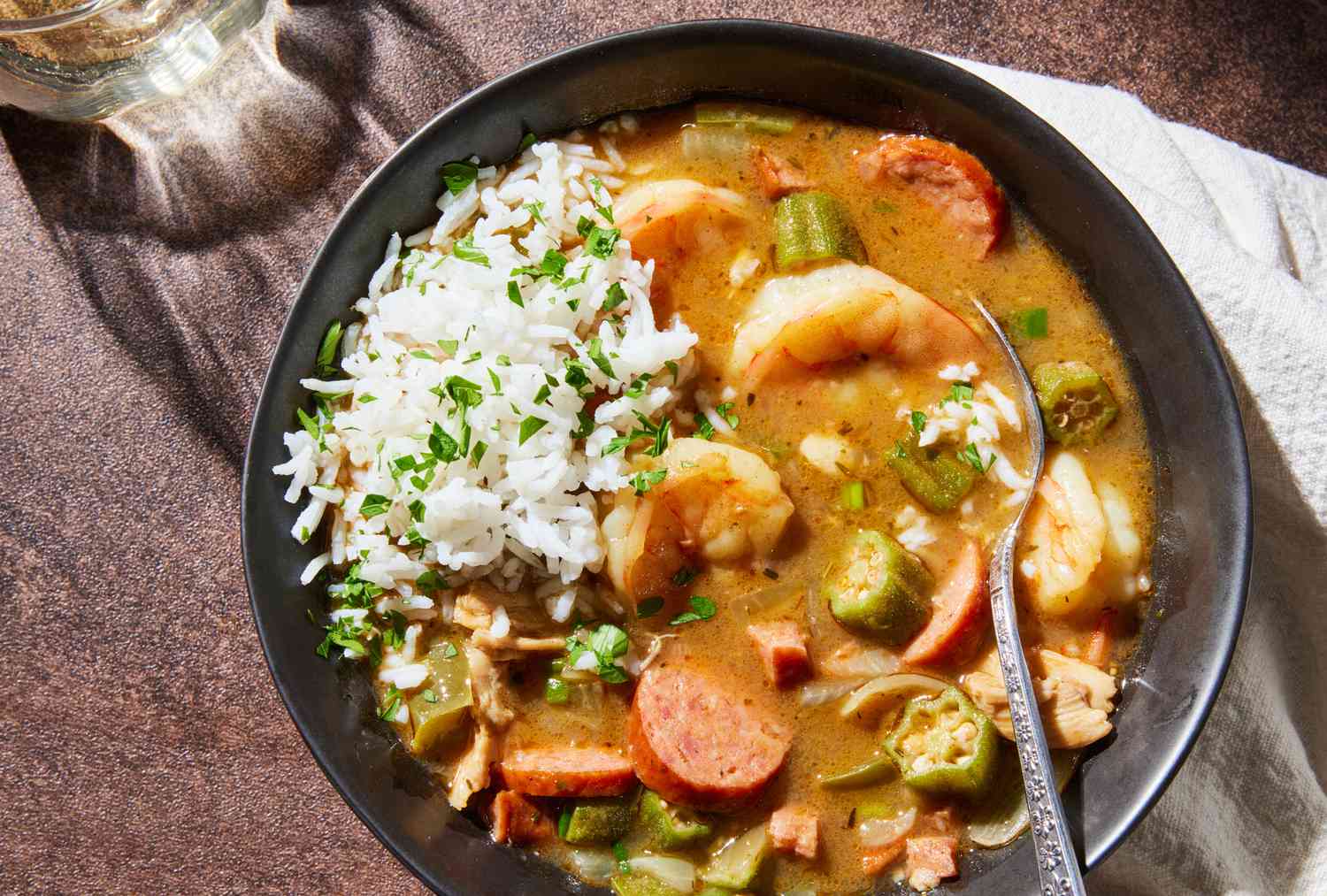 Slow-Cooked Creole Gumbo with Chicken and Andouille