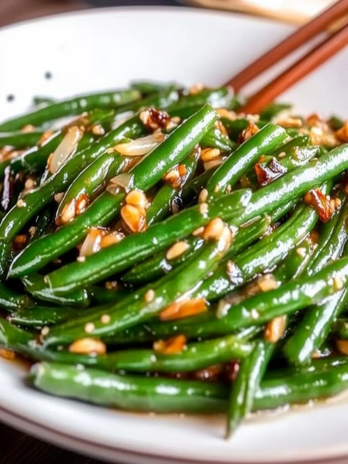 Quick Stir-Fried Garlic Green Beans with Sesame