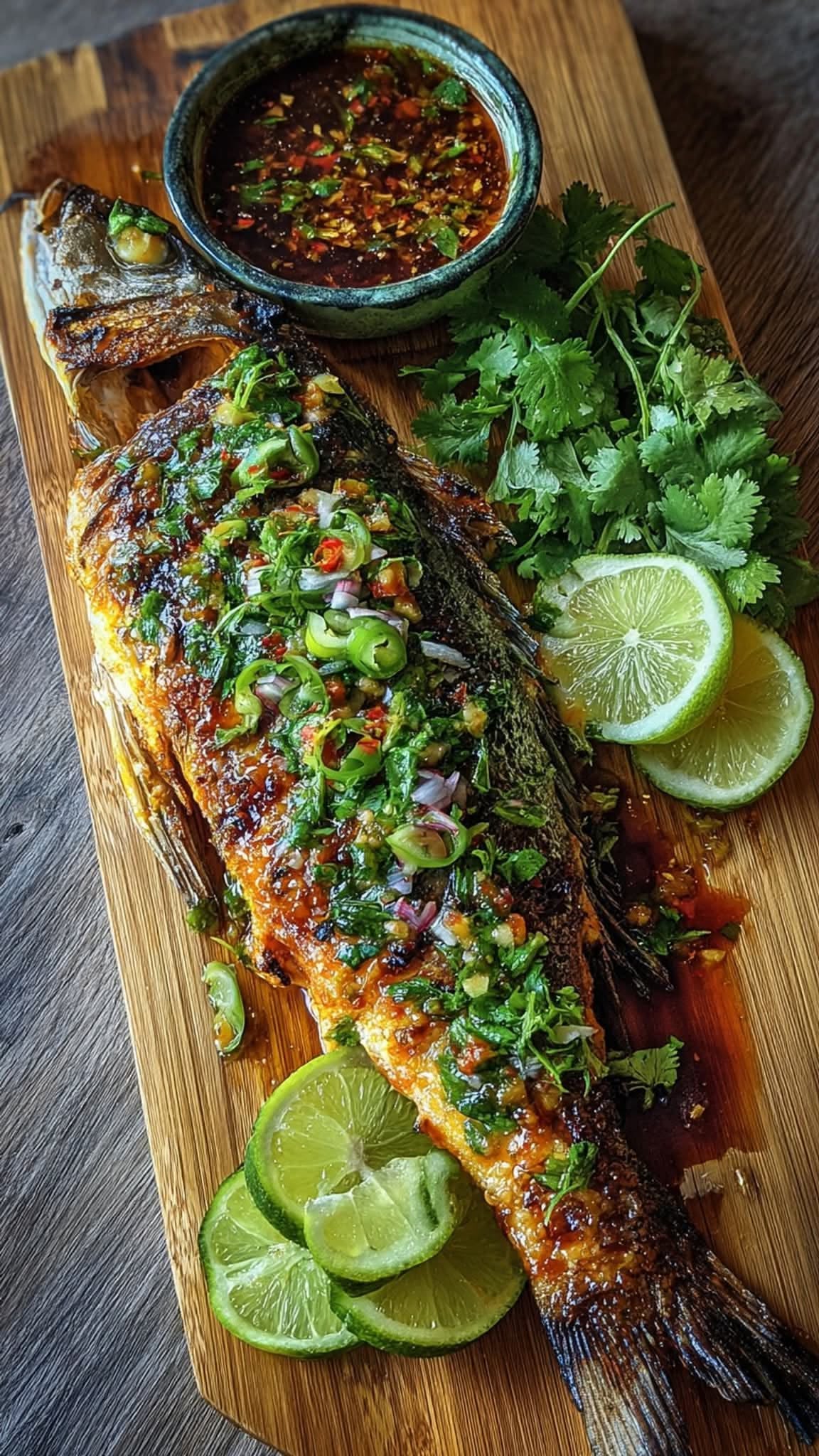 Wood-Fired Asian-Spiced Grilled Gulf Fish