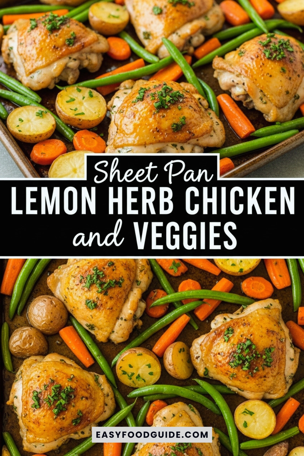 Budget-Friendly Lemon Herb Chicken & Roasted Veggies