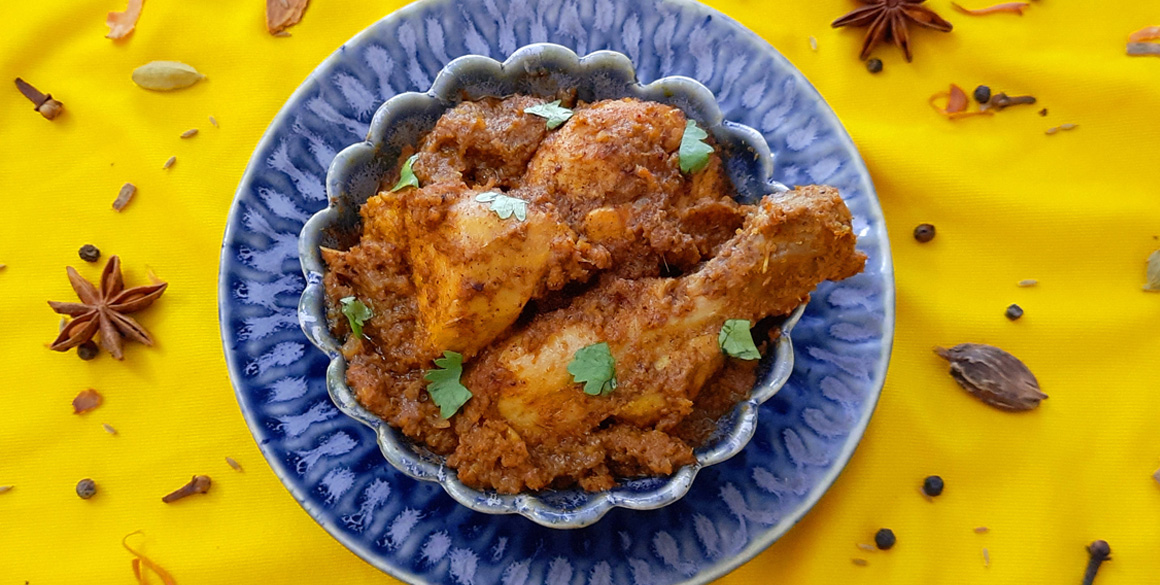 Spiced Goan Chicken Xacuti with Toasted Coconut and Poppy Seeds