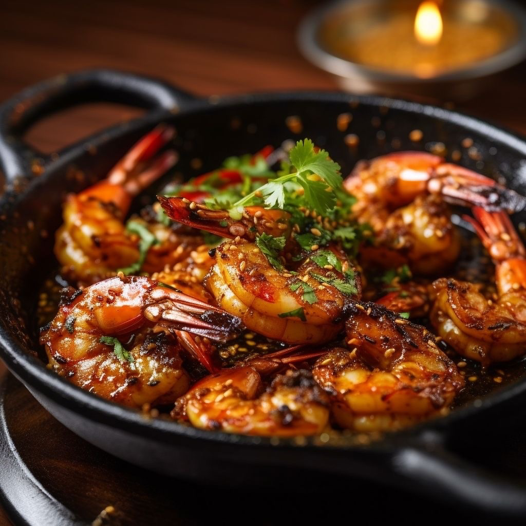 Wood-Fired Gulf Shrimp with Asian Citrus Glaze