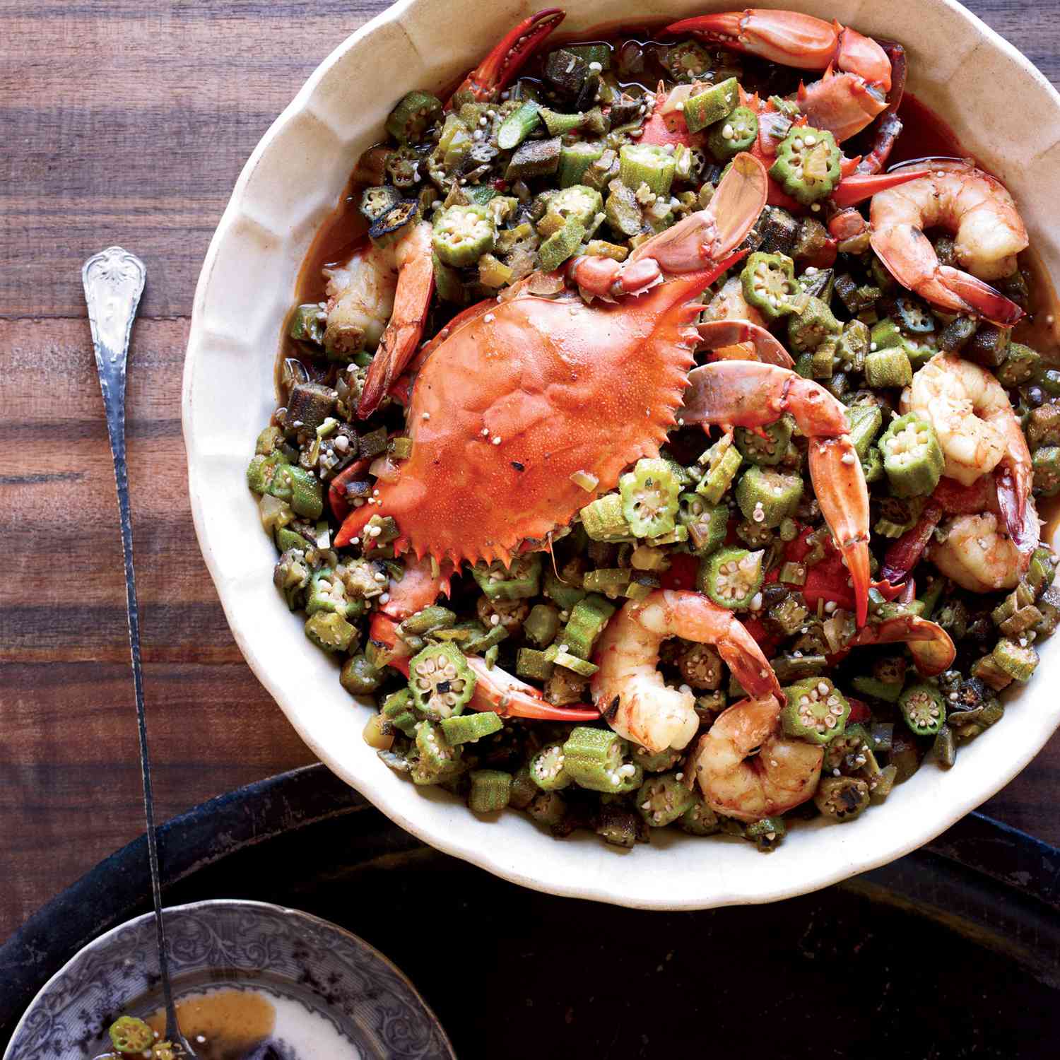 Spiced New Orleans Style Seafood Gumbo with Okra