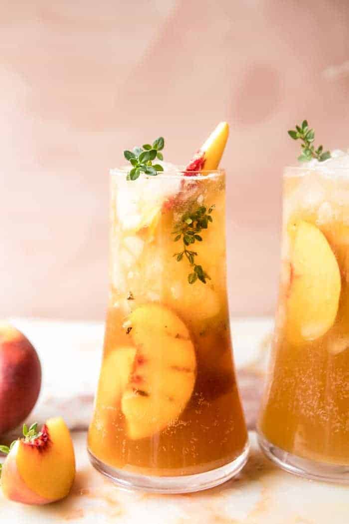 Wood-Fired Grilled Peach Bourbon Smash