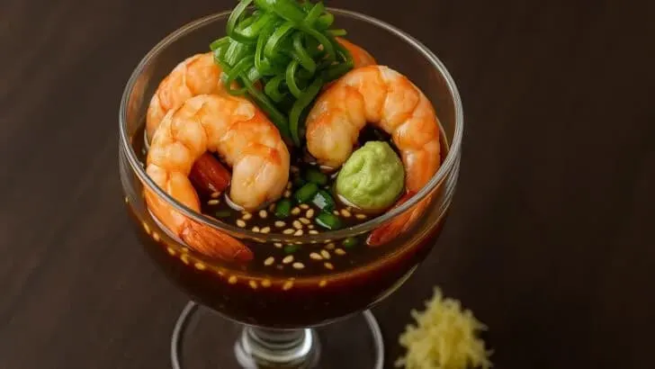 Asian-Inspired Seafood Martini with Yuzu and Sesame