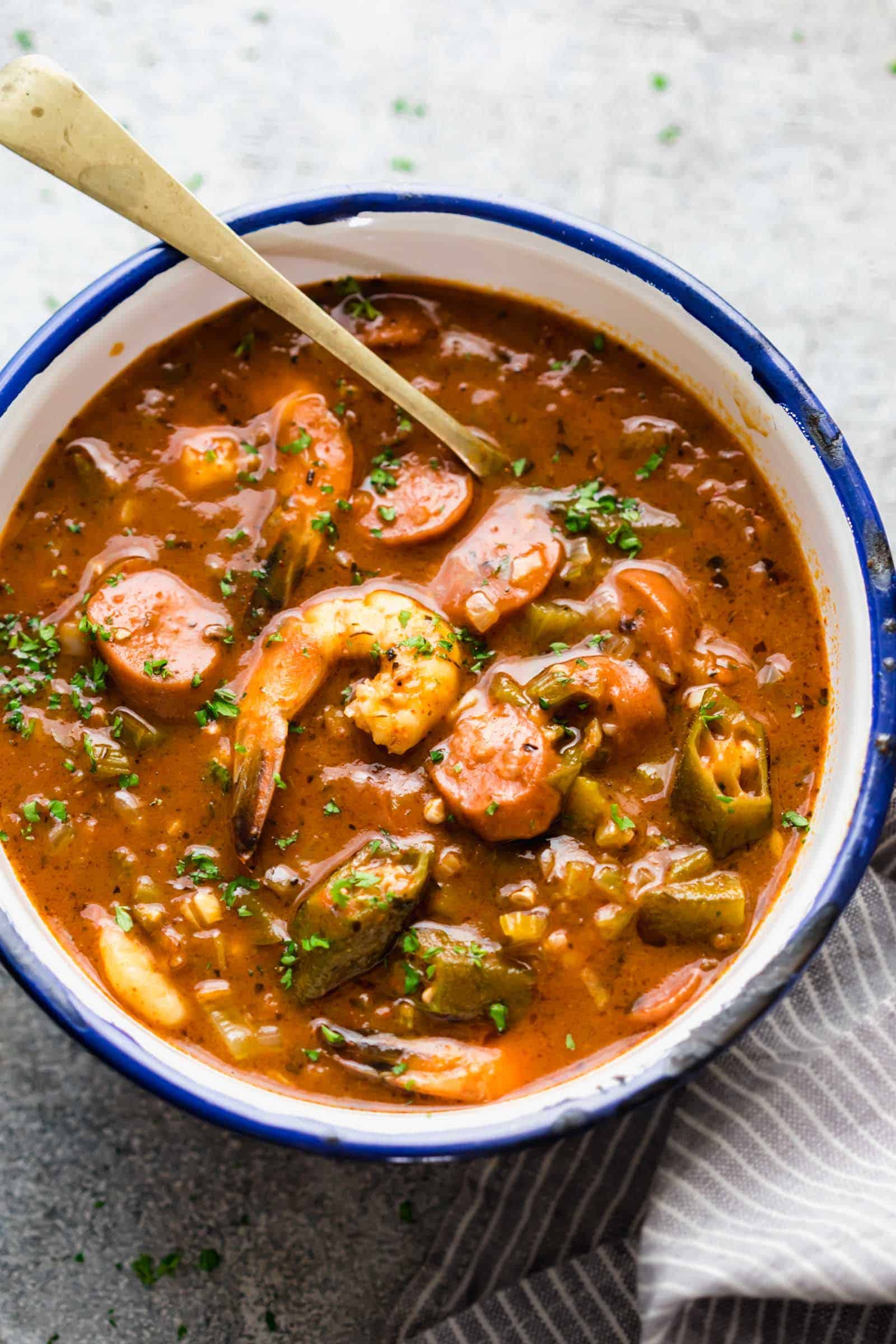 Slow Cooker Louisiana-Style Seafood Gumbo