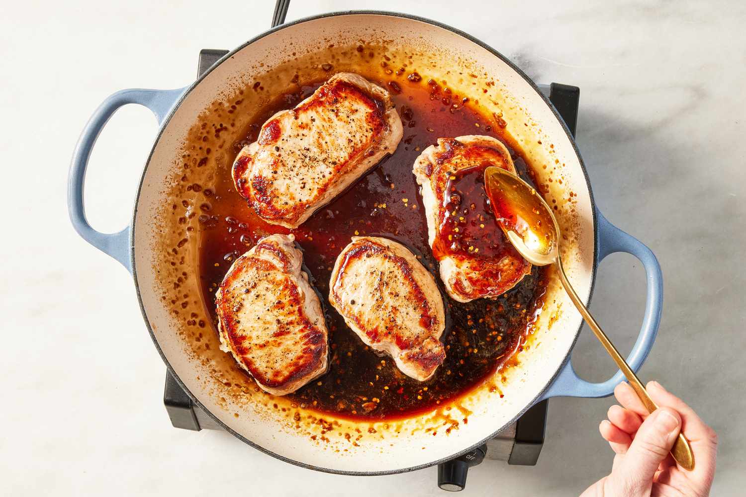 Smoky Chipotle-Glazed Grilled Pork Chops