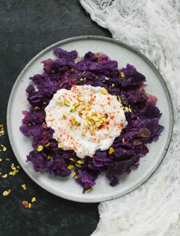 Stir-Fried Okinawan Sweet Potato with Miso and Sesame
