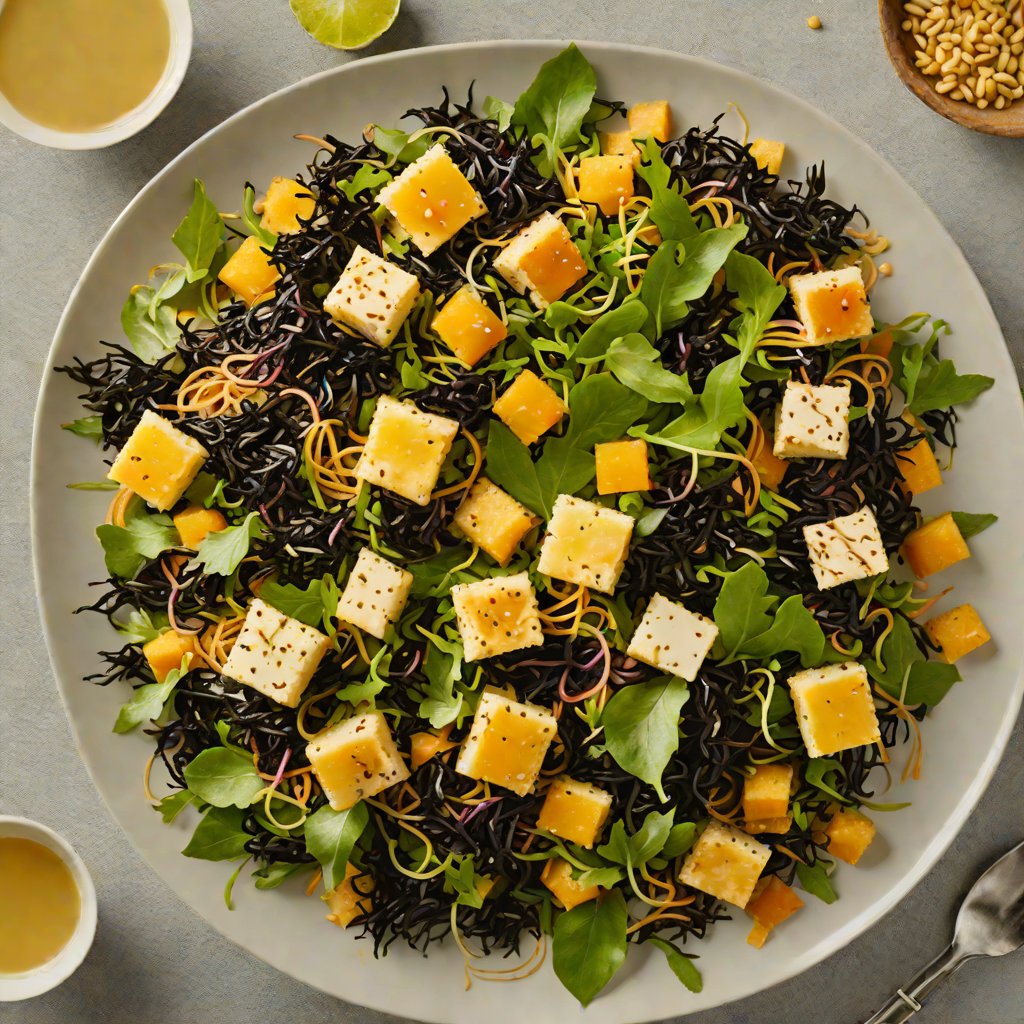 Kerama Island Seaweed and Tofu Salad with Citrus Dressing