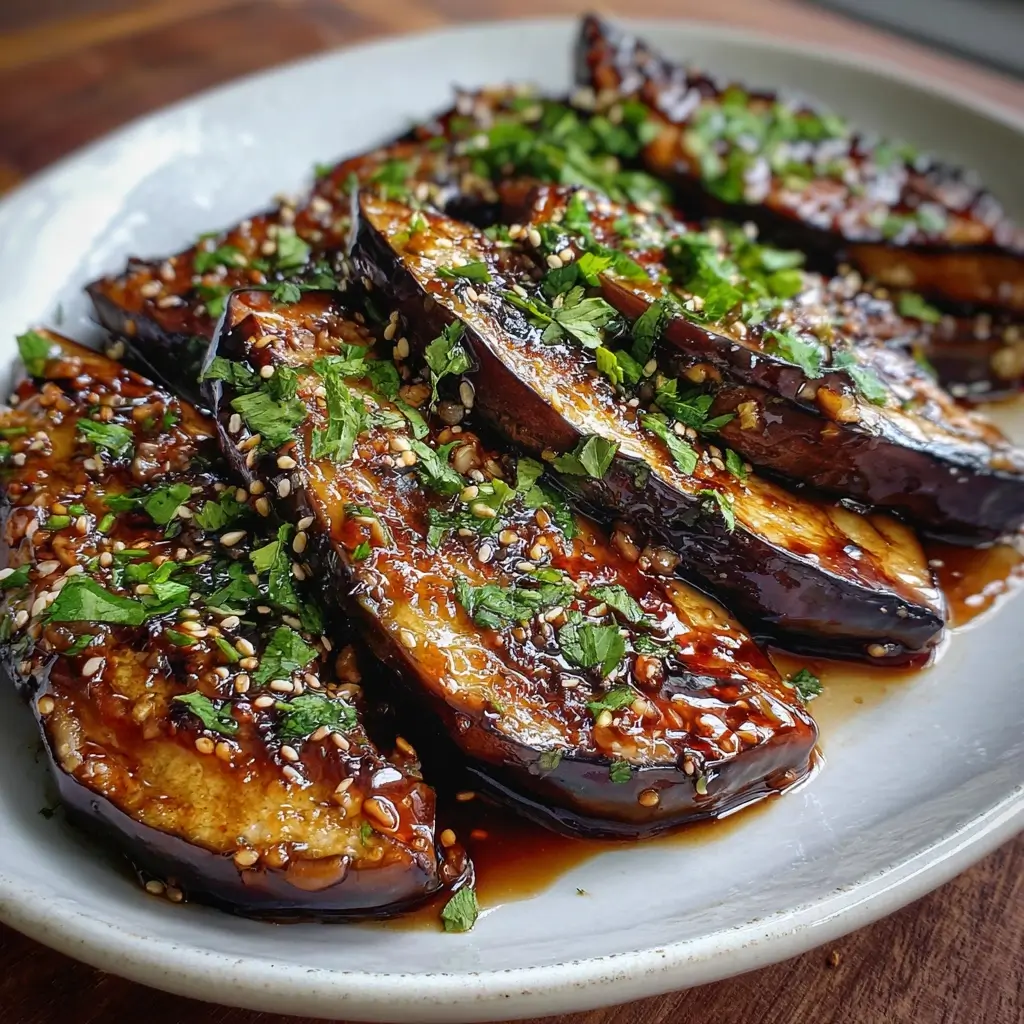 Wood-Roasted Eggplant with Miso-Sesame Glaze