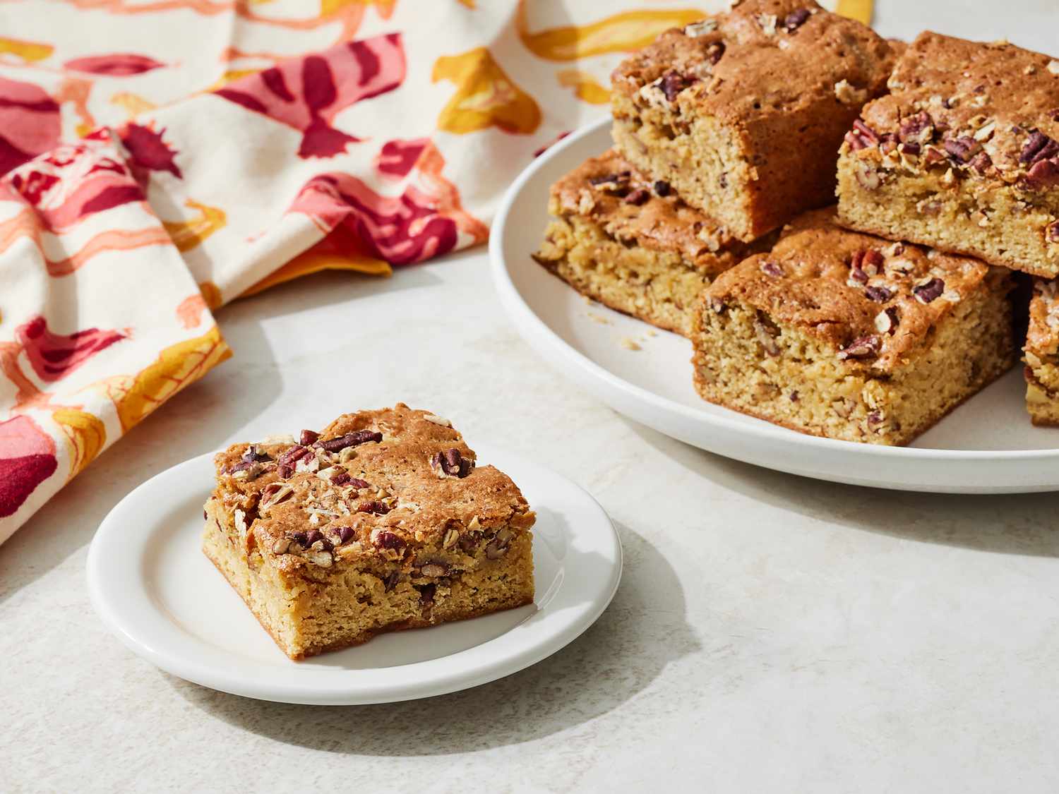 Sheet Pan Honey Pecan Blondies
