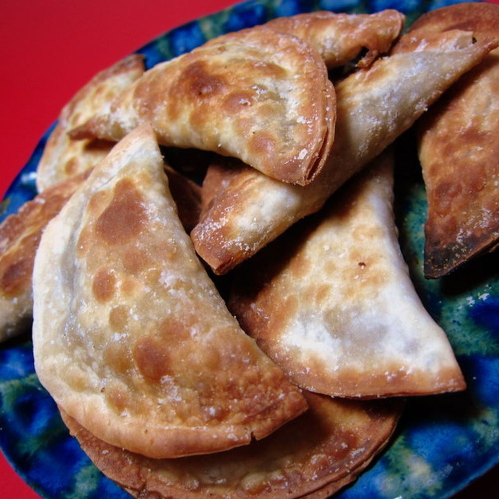 Pan-Fried Sambusas with Spiced Lentil Filling