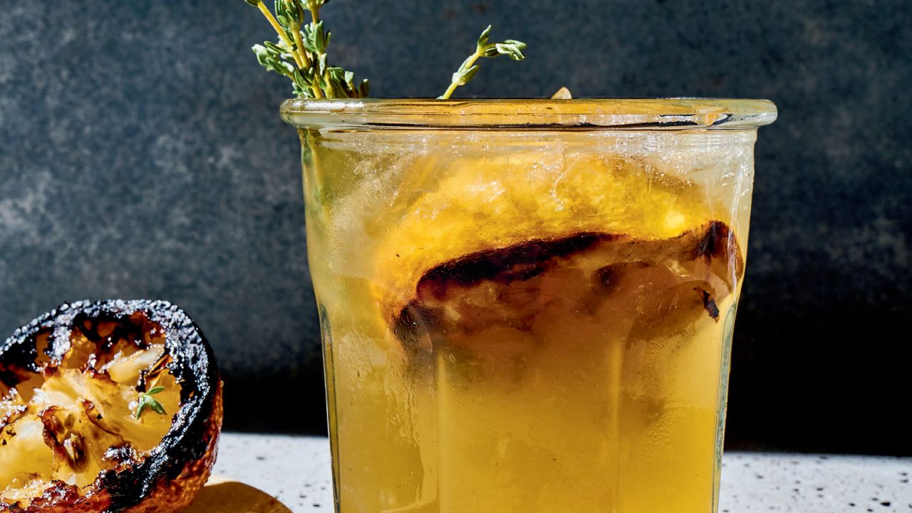 Charred Citrus and Rye Stirred Cocktail