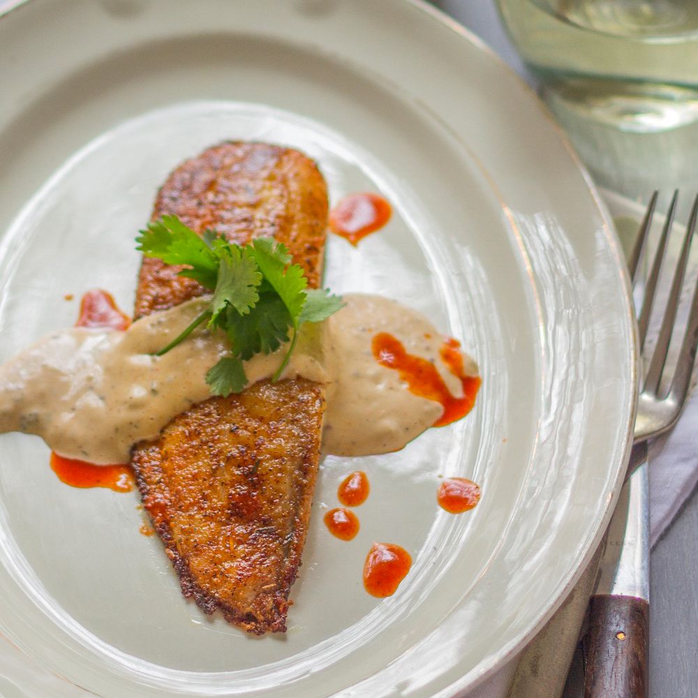Creole Blackened Redfish with Spicy Remoulade