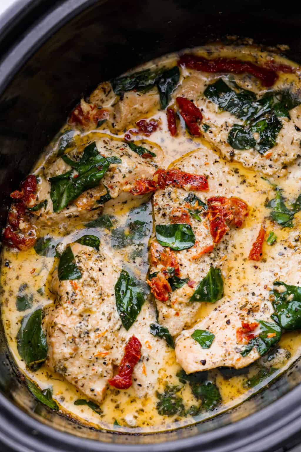 One-Pot Garlic Butter Chicken with Parmesan and Spinach