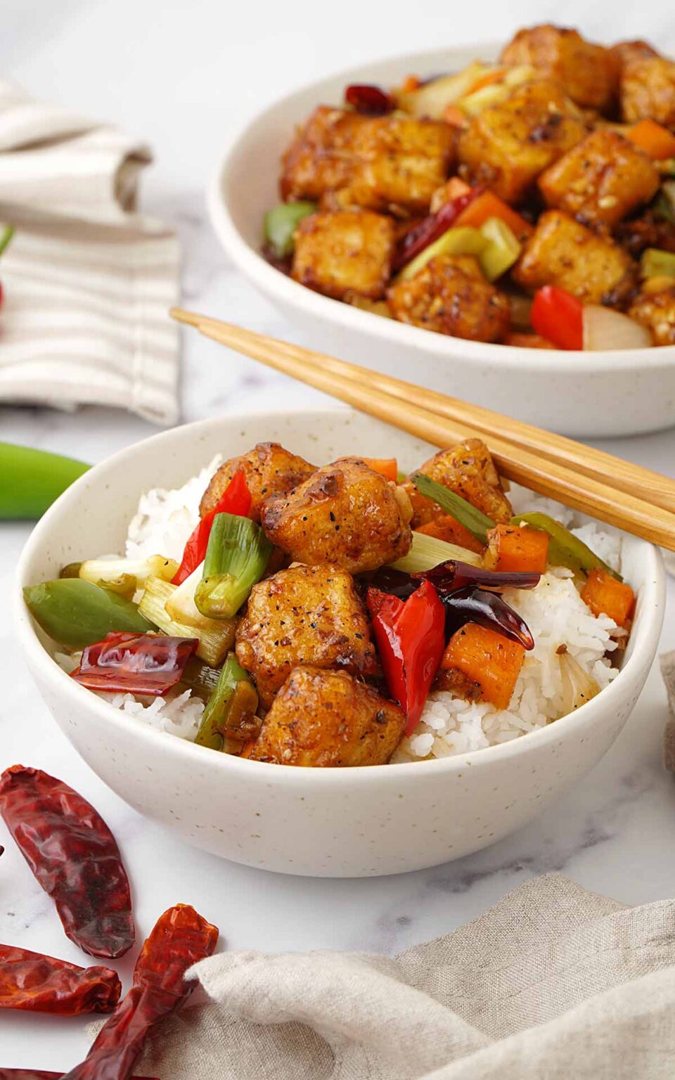 Sichuan-Style Hot and Numbing Tofu Stir-Fry