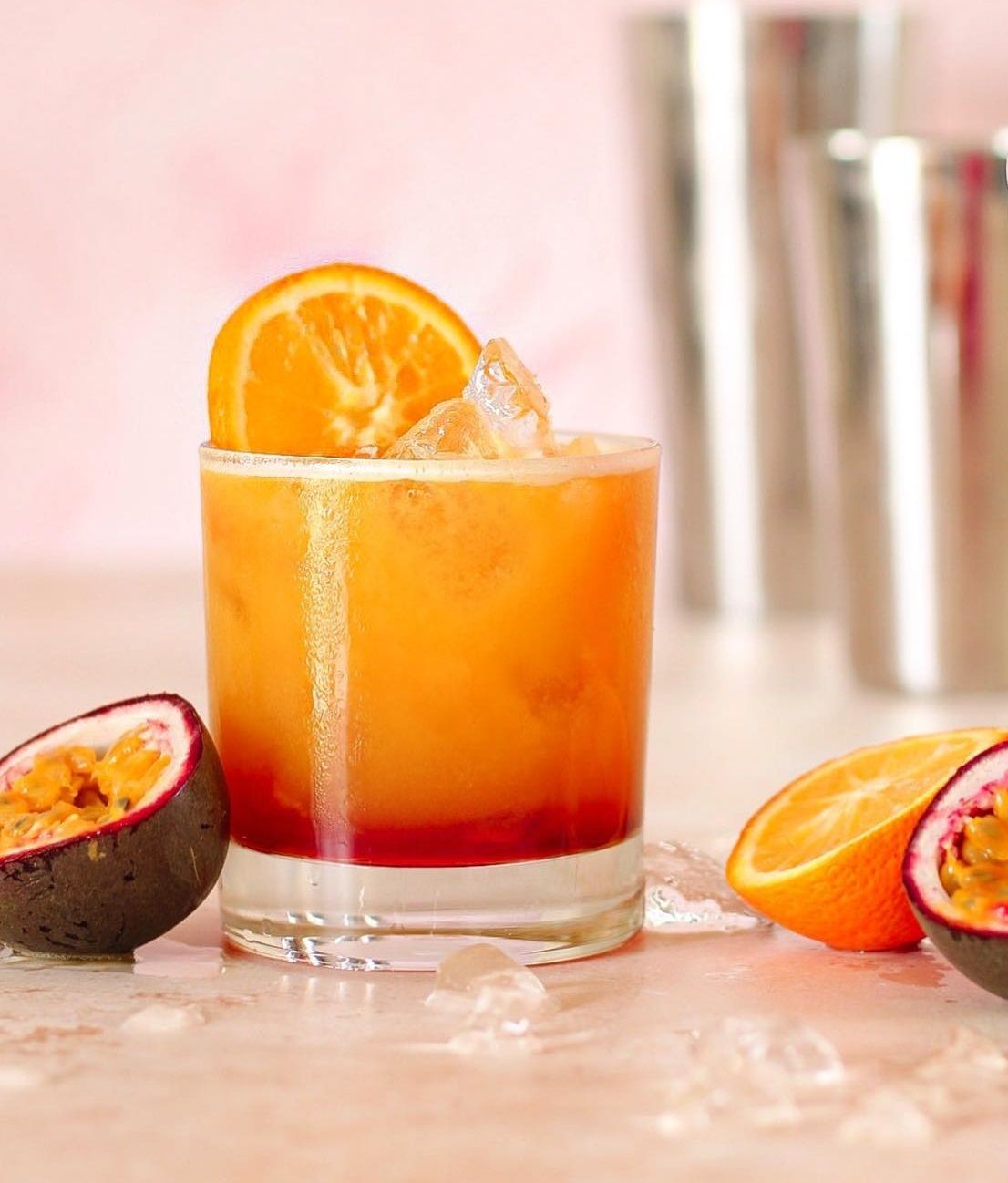 Spiced Rum and Passionfruit Punch