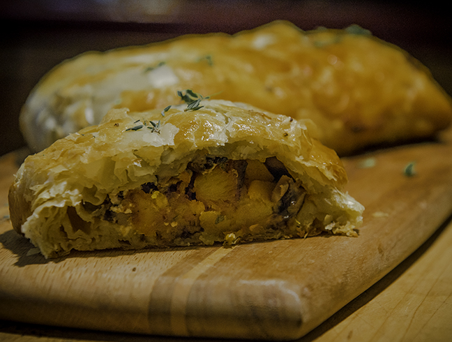 Butternut Squash and Mushroom Wellington