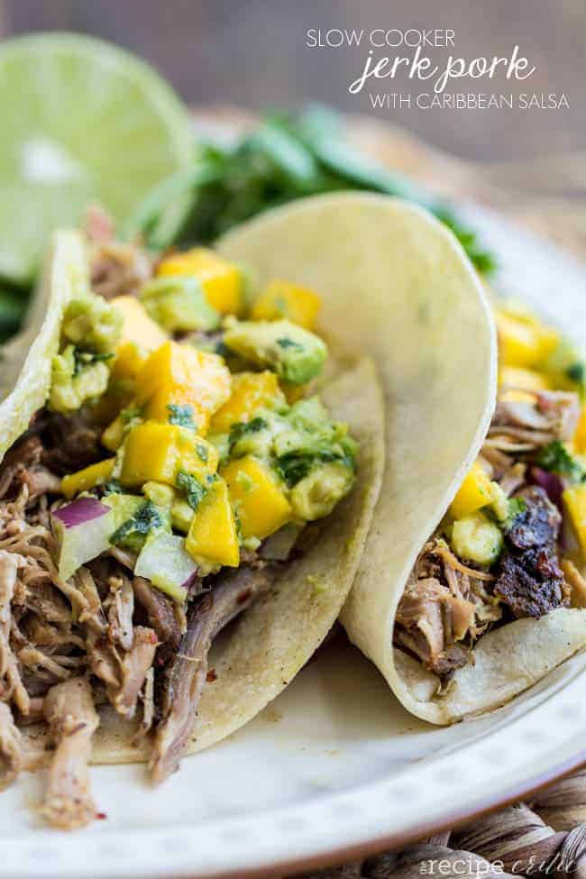 Slow Cooker Caribbean-Spiced Pulled Pork with Pineapple Salsa