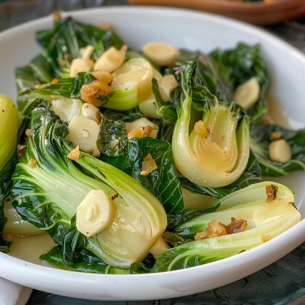 Sautéed Garlic and Ginger Tofu Stir Fry with Bok Choy