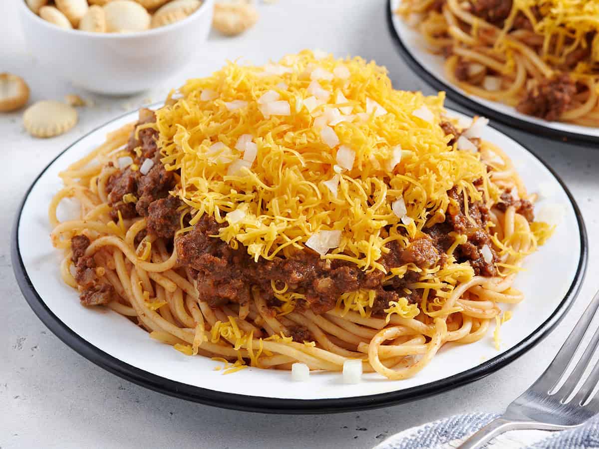 Slow Cooker Cincinnati-Style Chili over Spaghetti
