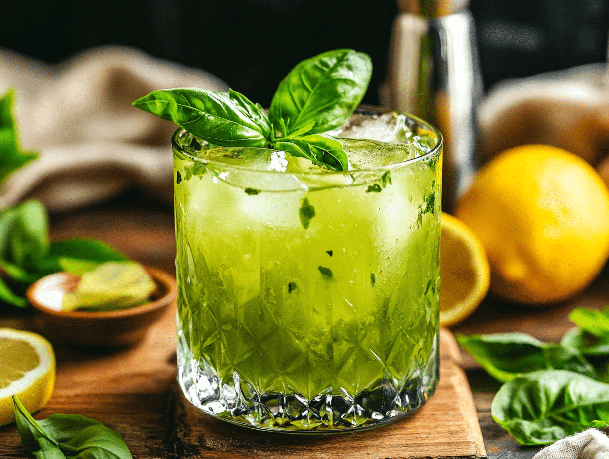 Herbal Gin and Vermouth Smash