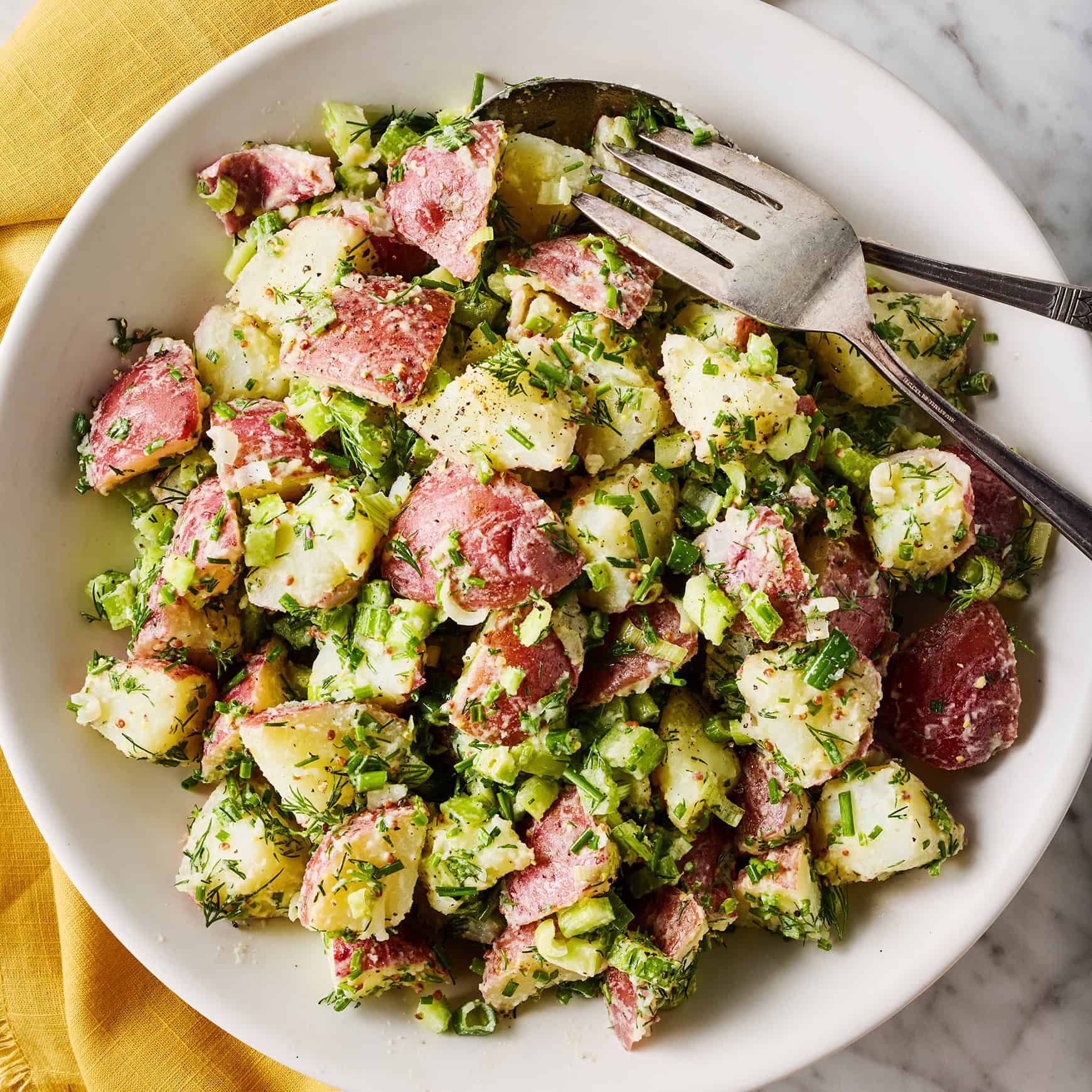 Baden-Württemberg Style Potato Salad with Mustard Vinaigrette