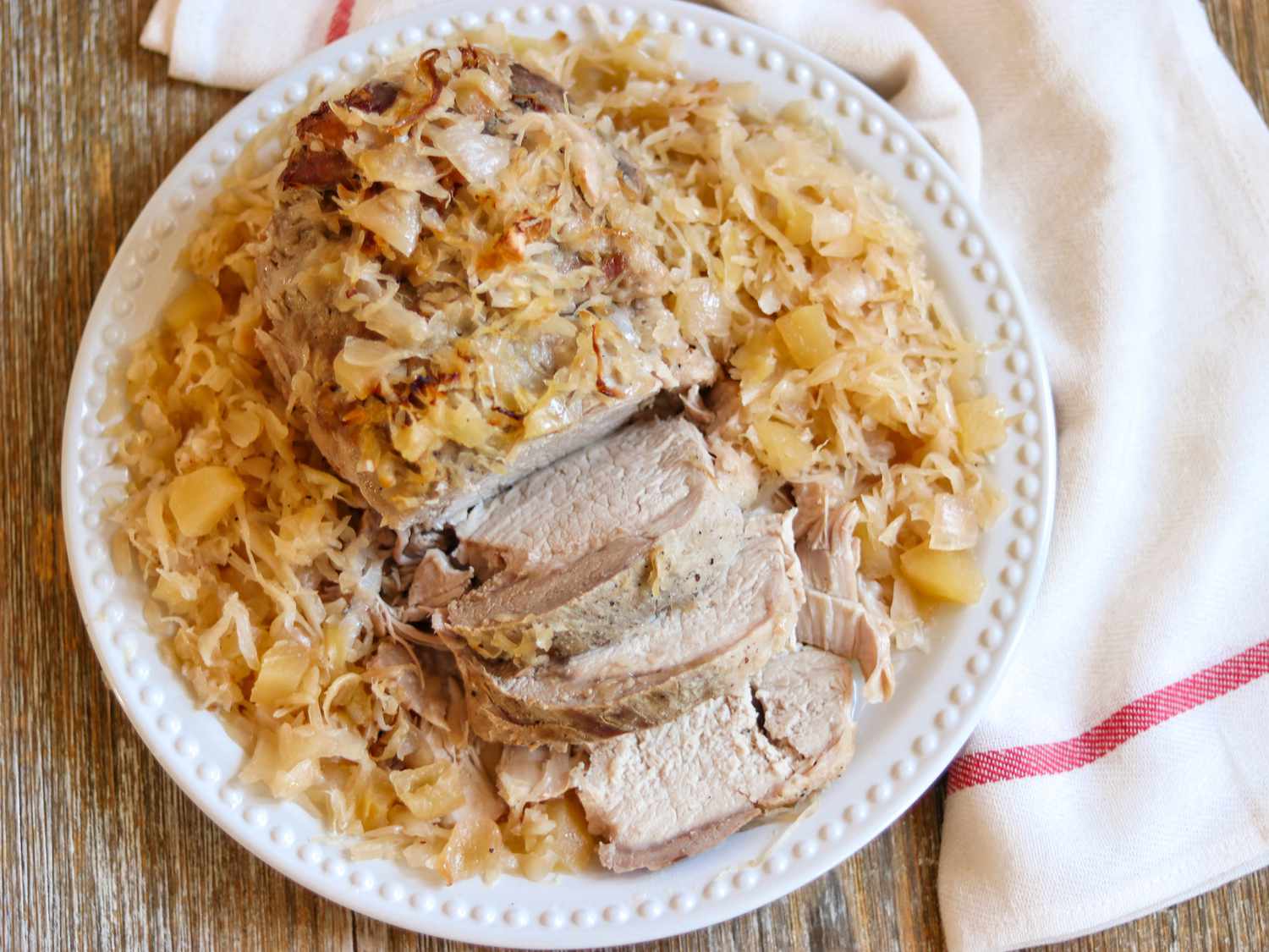 Baden-Württemberg Style Roast Pork with Sauerkraut