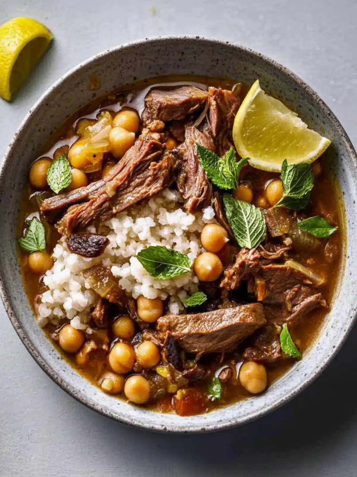 Slow-Cooked Lamb Stew with Aleppo Pepper and Chickpeas